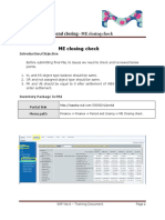 SAP Next - Month End Closing - ME Closing Check ME Closing Check