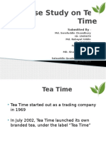 Case Study On Tea Time: Submitted by