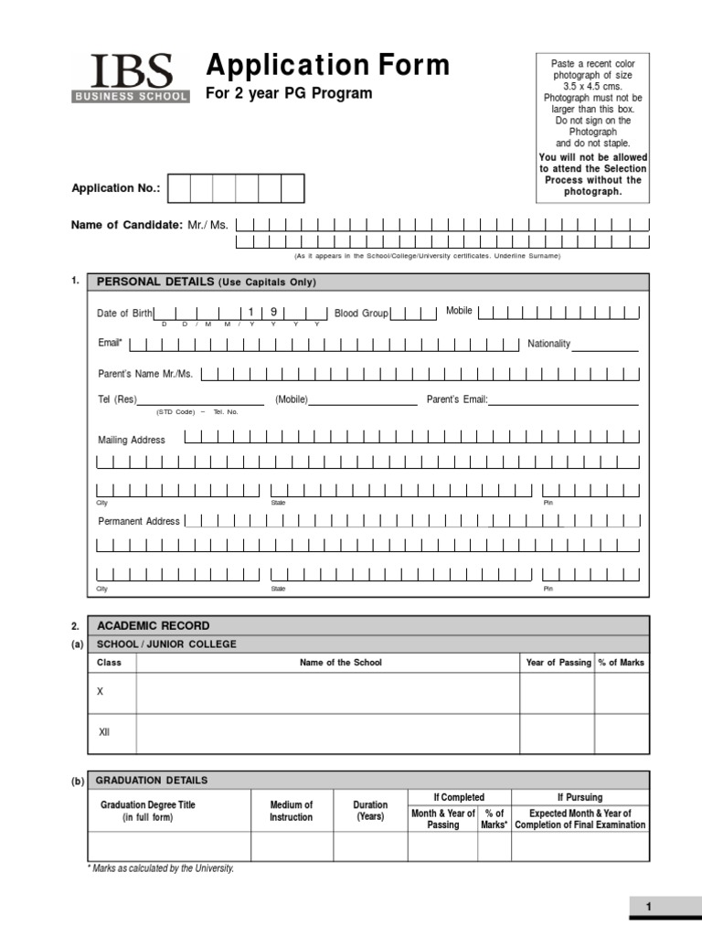 PG Program Application Form Details | PDF | Indemnity | Arbitration