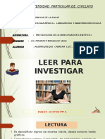 Leer Para Invetigar