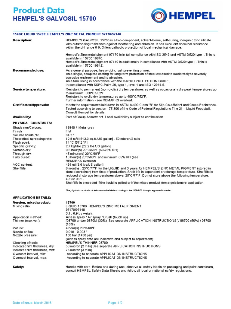 PDS_15700 Hempel Paint Humidity