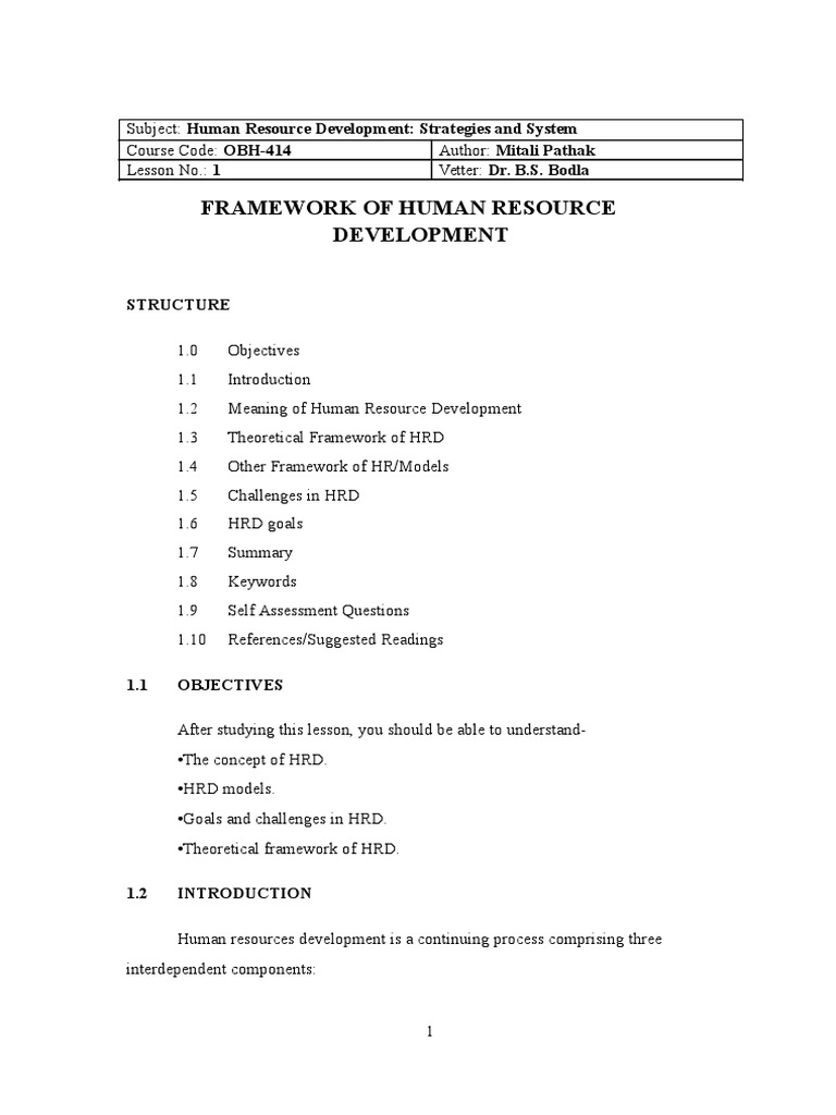 Human Resource Development Strategies | PDF | Strategic Management ...