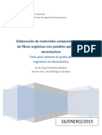 Elaboración de Materiales Compuestos A Base de Fibras Orgánicas Con Posibles Aplicaciones Aeronáuticas