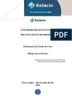 Fichamento Fundamentos Do Gerenciamento de Projetos