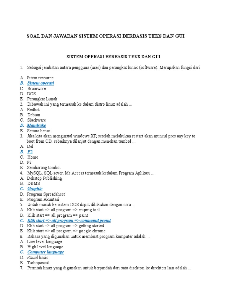 WIWIT SOAL DAN JAWABAN SISTEM OPERASI BERBASIS TEKS DAN GUI PDF intelligence overview