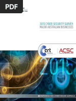 2015 ACSC Cyber Security Survey Major Australian Businesses