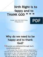 Why We Need Happiness and Thankfulness