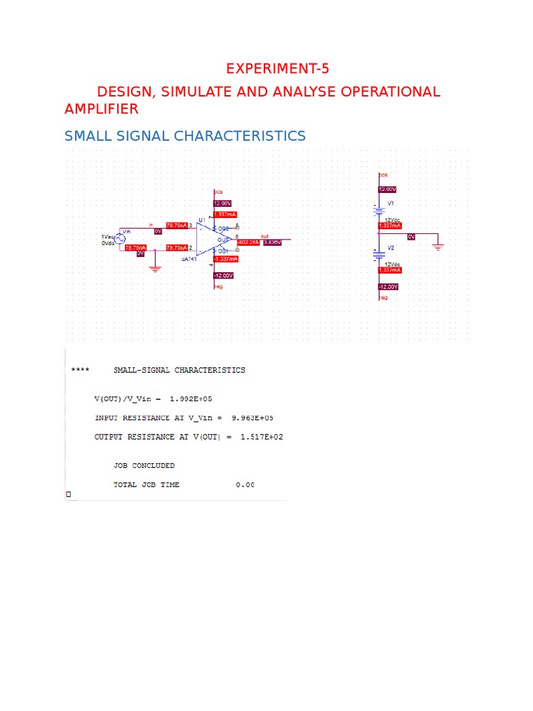 Operational Amplifier Analysis and Design | PDF | Technology & Engineering