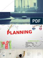 Planning & Types of Planning