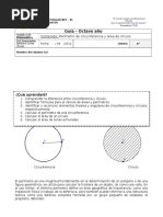  Guia de Perimetro y Area de Circunferencia y Circulo