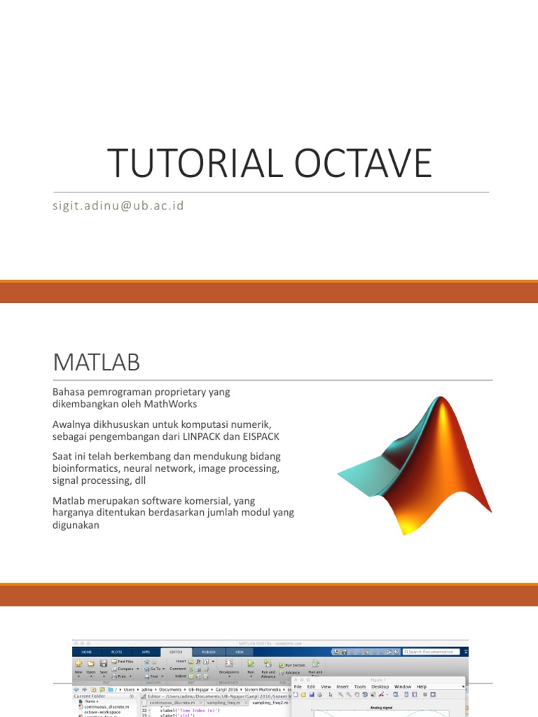 Tutorial Octave | PDF | Formatos de archivo de computadora | Gráficos ...