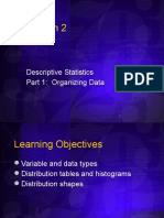 Section 2: Descriptive Statistics Part 1: Organizing Data