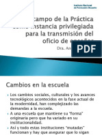El Campo de La Pr+íctica Como Instancia Privilegiada para La Transmisi+ - N Del Oficio de Ense+ - Ar - A. Alliaud