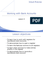 Working With Bank Accounts: Lesson 4