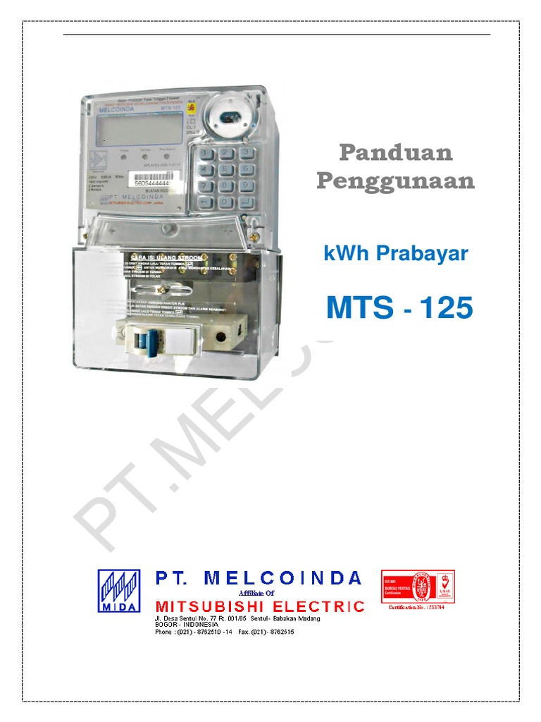 Panduan Penggunaan KWh Meter MTS 125pdf