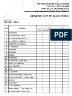 Rekapitulasi Daftar Hadir Pusk Tebas 2016