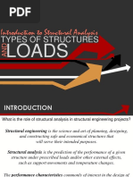 1 - Introduction To Structural Analysis, Types of Structures and Loads