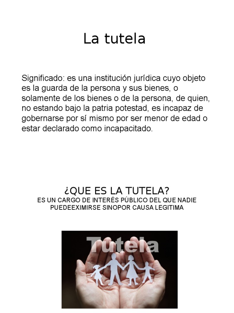 La tutela
