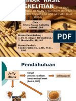 Pengaruh Konsentrasi Ekstrak Kunyit Dan Ekstrak Temulawak Terhadap Sifat Fisikokimi Dan Sensori Jelly Drink