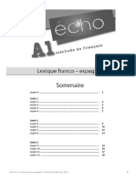 Lexique Francais Espagnol Echo A1