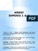 Array 1 & 2 Dimensi