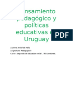 Pensamiento Pedagógico y Políticas Educativas en Uruguay