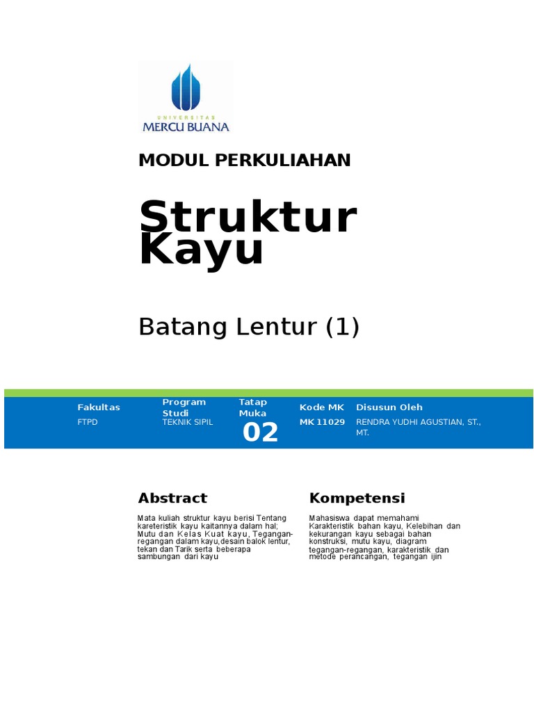 Modul Struktur Kayu