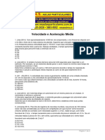 Velocidade e Aceleracao Media para 9o Ano Fund II PDF