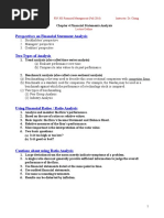 Outline 4 Ratio Analysis