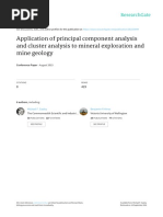 Gazley Et Al. (2015) - Application of Principal Component Analysis and Cluster Analysis to Mineral Exploration and Mine Geology