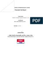 Pneumatic Test Report Summary