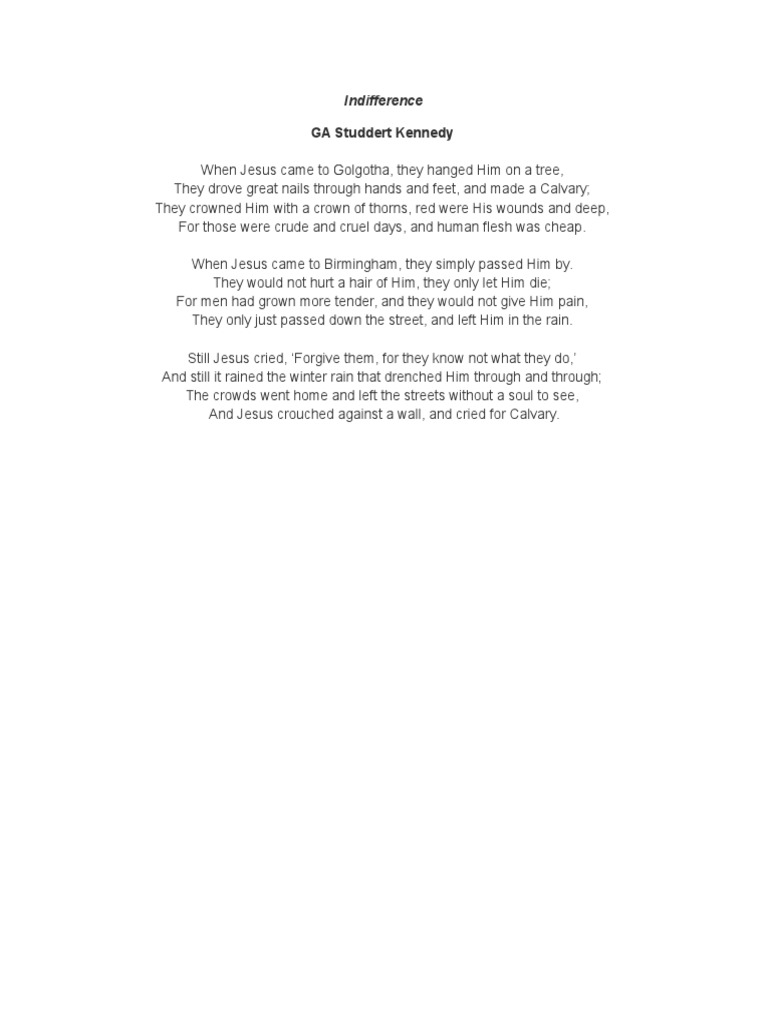 Indifference | PDF