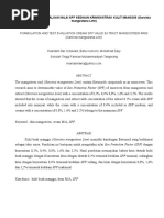 Download Pengembangan formulasi dan uji evaluasi nilai spf pada sediaan krim ekstrak kulit manggis Garcinia mangostana Linn by vivi SN324995761 doc pdf