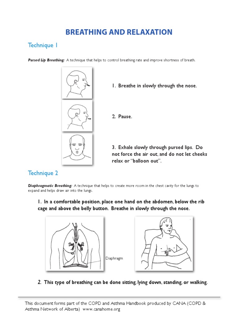 Breathing and Relaxation: Technique 1 | PDF