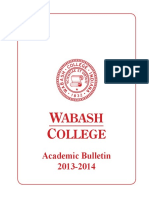 2013-14 Wabash College Academic Bulletin