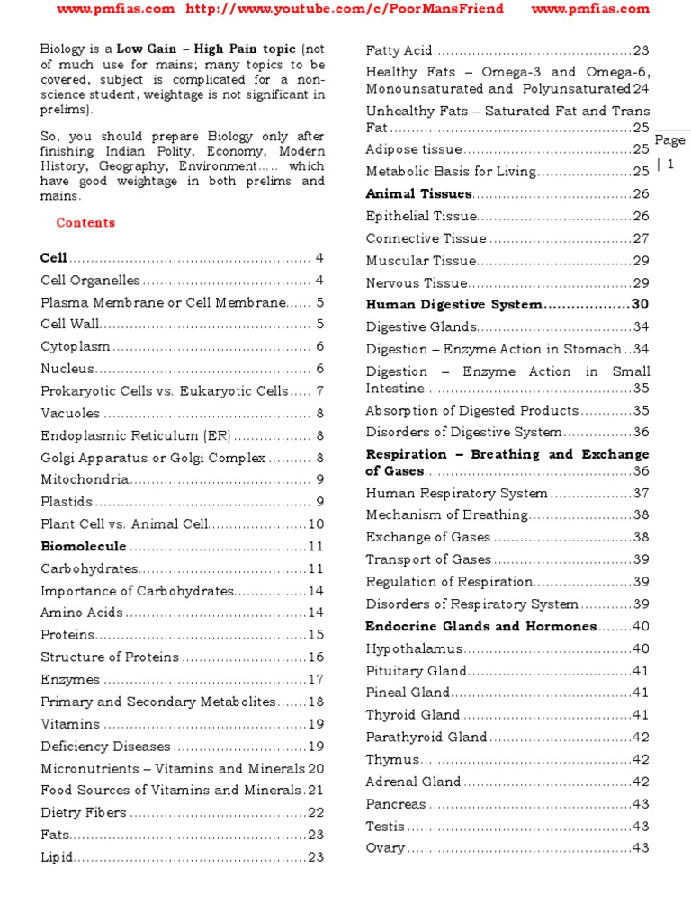 Biology Notes | PDF