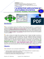 High Impact N Effective Application of Manufacturing Statistics