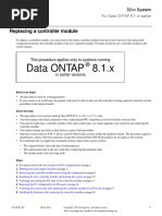 Replacing A Controller Module in A 32xx Data