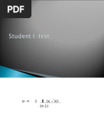 T Test Chi-Square Test