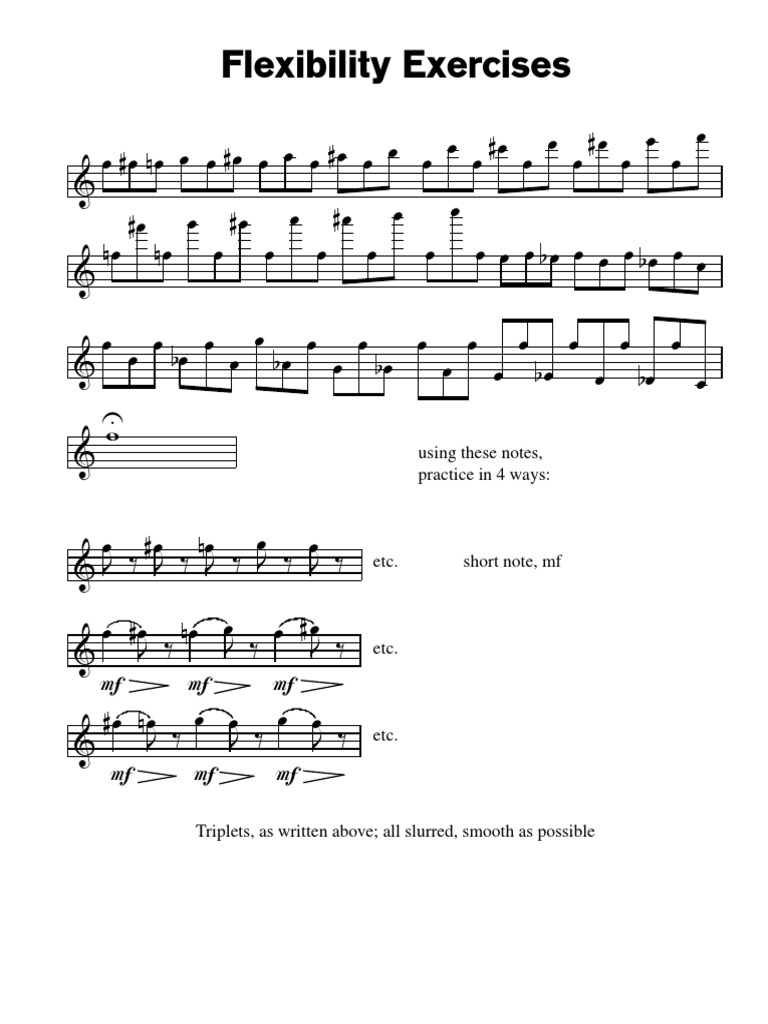 (Flute) Flexibility Exercises