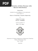 Classification of Data Streams With Skewed Distribution