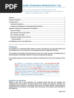 Evaluation Methods - An Overview v1