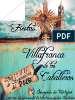 Libro Ferias y Fiestas Villafranca de los Caballeros 2015