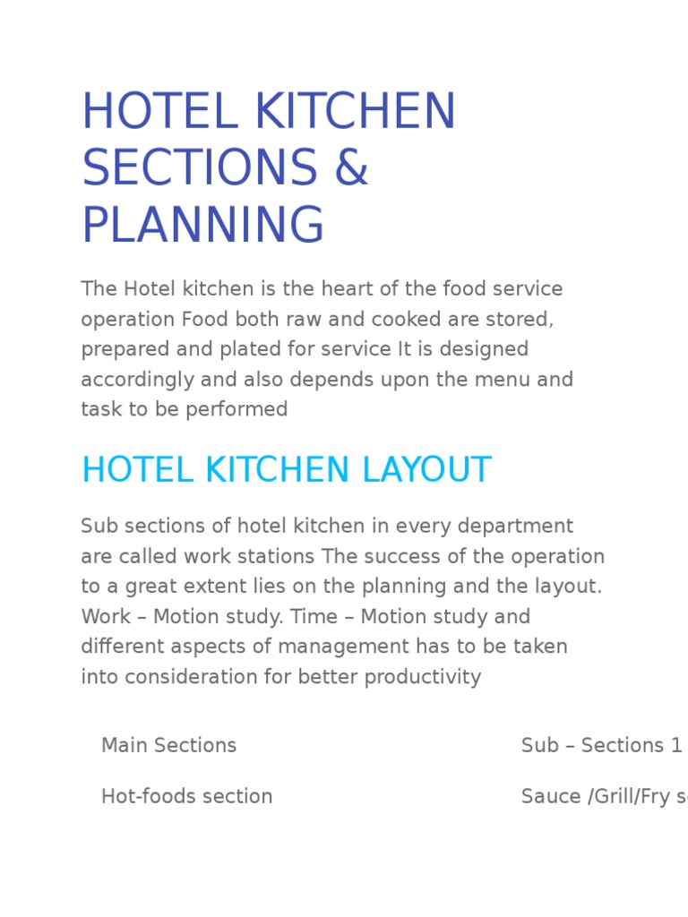 Hotel Kitchen Sections Kitchen Grilling