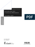 CT4145 CT2031 Mechanics of Structures Module Introduction Into Continuum Mechanics