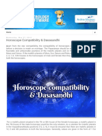 Horoscope Compatibility & Dasasandhi