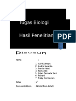 Hasil Praktikum Biologi Kelas X 1