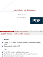 Multi-variable Calculus and Optimization for Profit Maximization