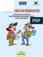 Booklet Informasi Publik Dan Kebebasan Pers