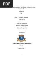 Download A Report on the Industrial Visit of Amul Co-Operative Dairy Anand by Chauhan Chetan SN325025448 doc pdf